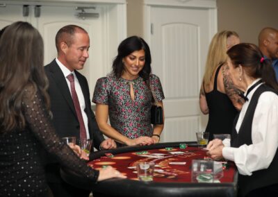 Guests playing casino games at a past Night of Light gala