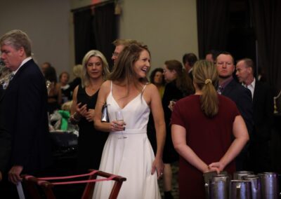 Guests mingling during the Night of Light cocktail reception